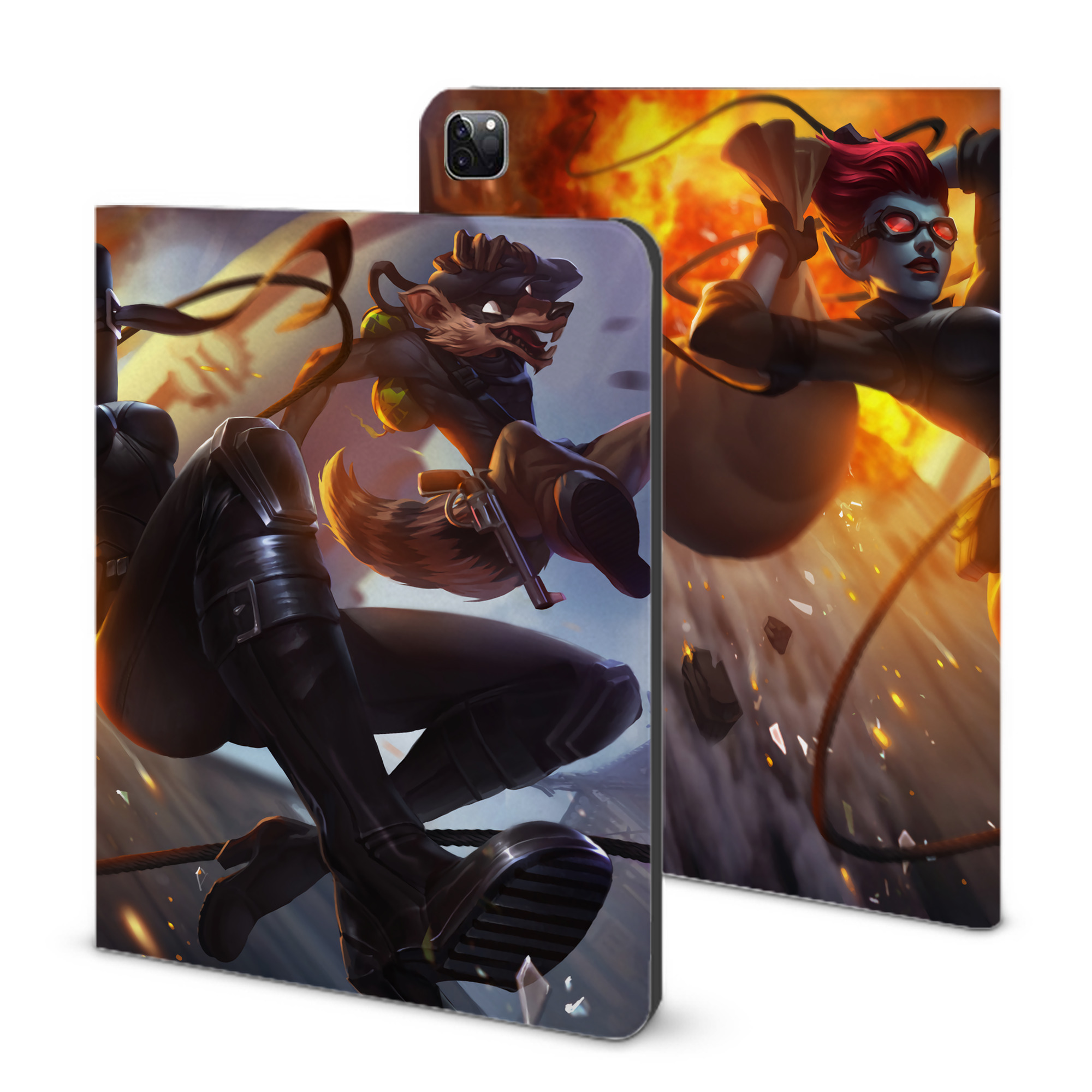 （画像用） リーグ・オブ・レジェンド League of Legends LOL IPad ケース ブック型 PUレザー TPU 耐衝撃 軽量 薄型 ペン収納なし 全面保護 IPad 各モデル対応